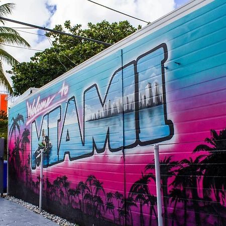 Cozy & Colorful Miami Art Canvas W/Hottub & Murals Exterior foto